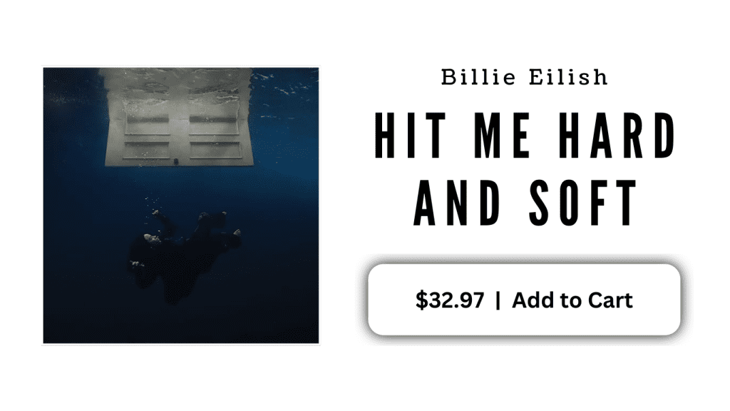 Home page banner. Billie Eilish Hit Me Hard and Soft album