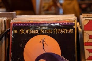 Old Nightmare before Christmas record in an antique store